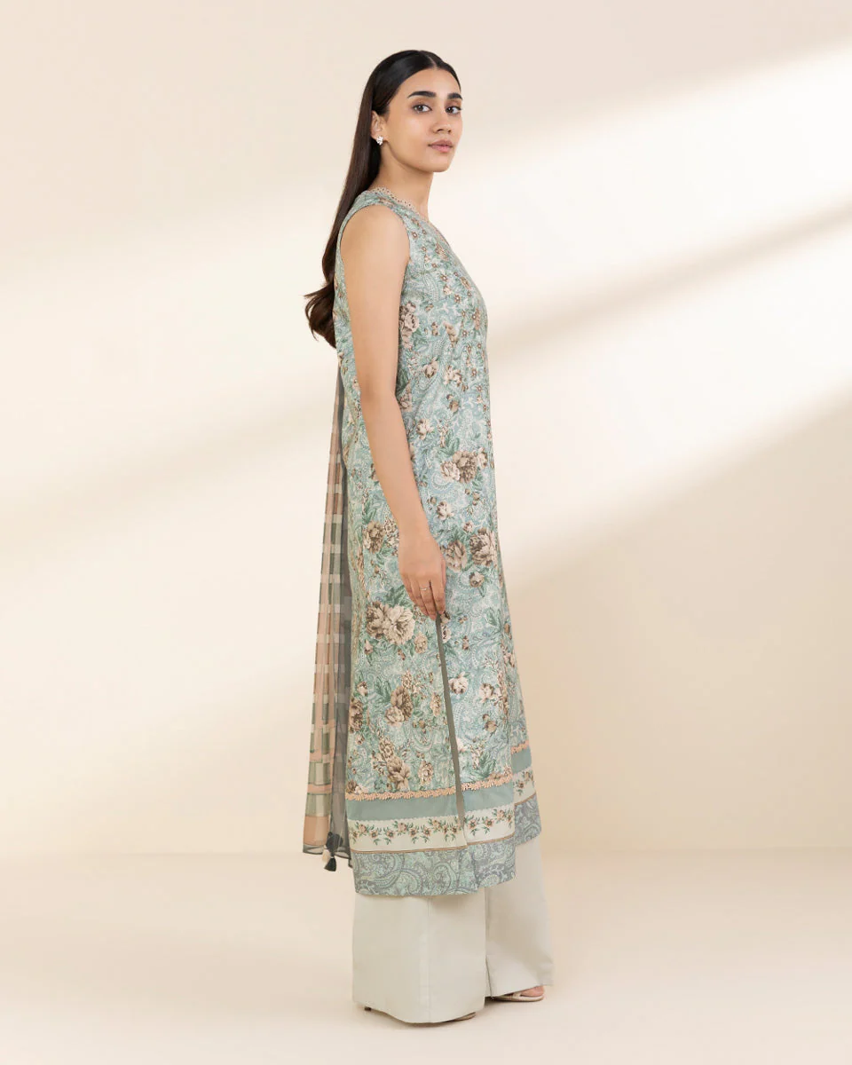 3 PC | Printed Lawn | Unstitched