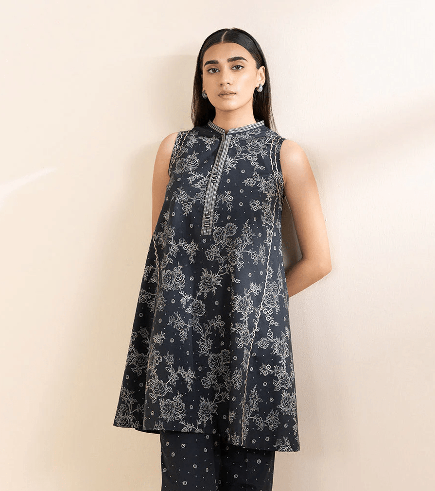 1 PC | Printed Lawn | Unstitched - Bellissimo Outfit