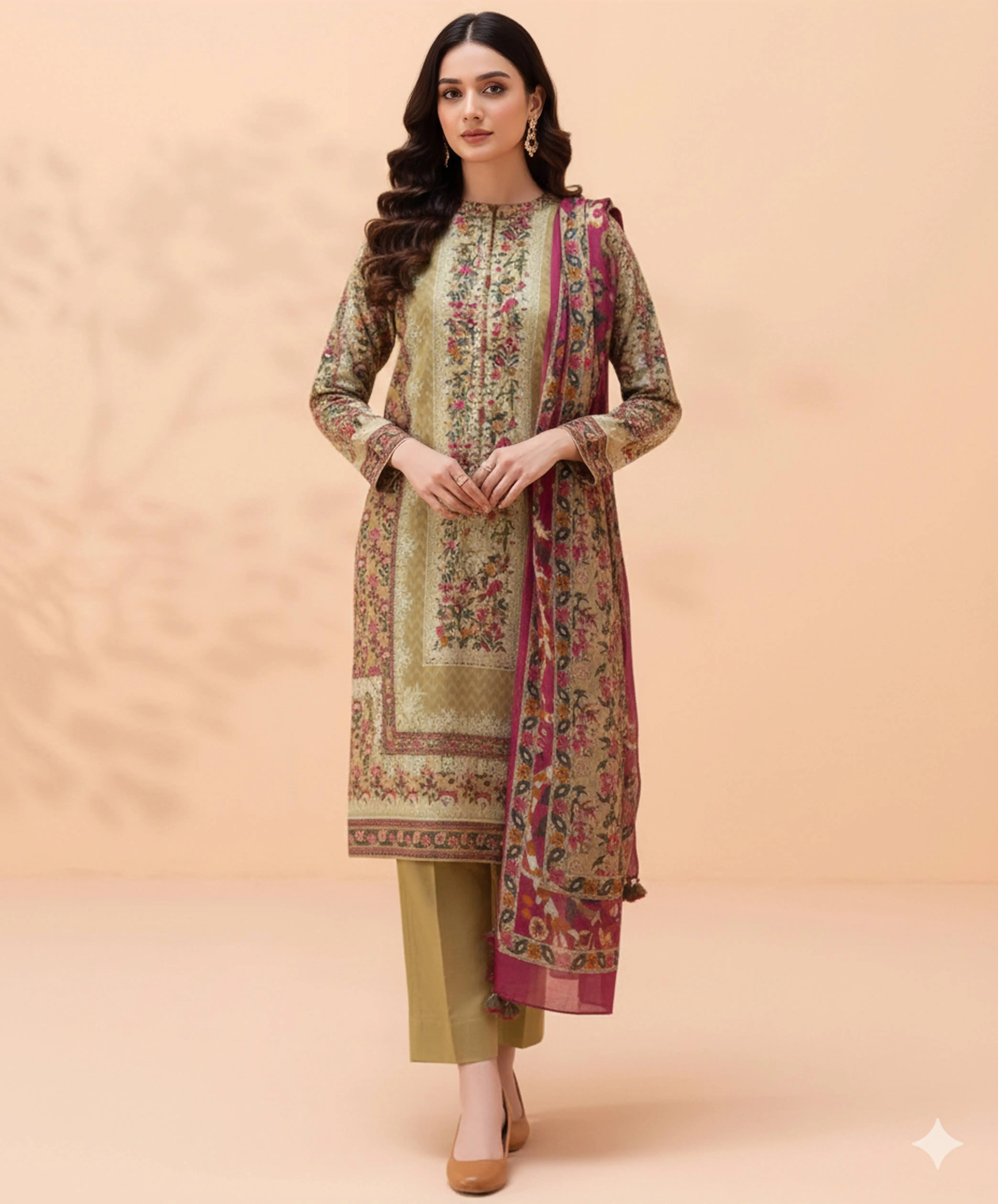 3 PC | Printed Lawn | Unstitched
