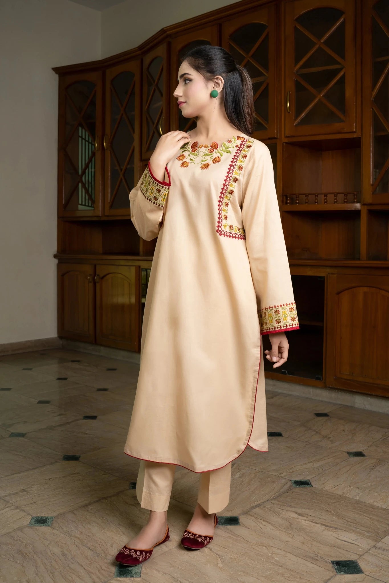2 PC | Embroidery Lawn Suit - Bellissimo Outfit