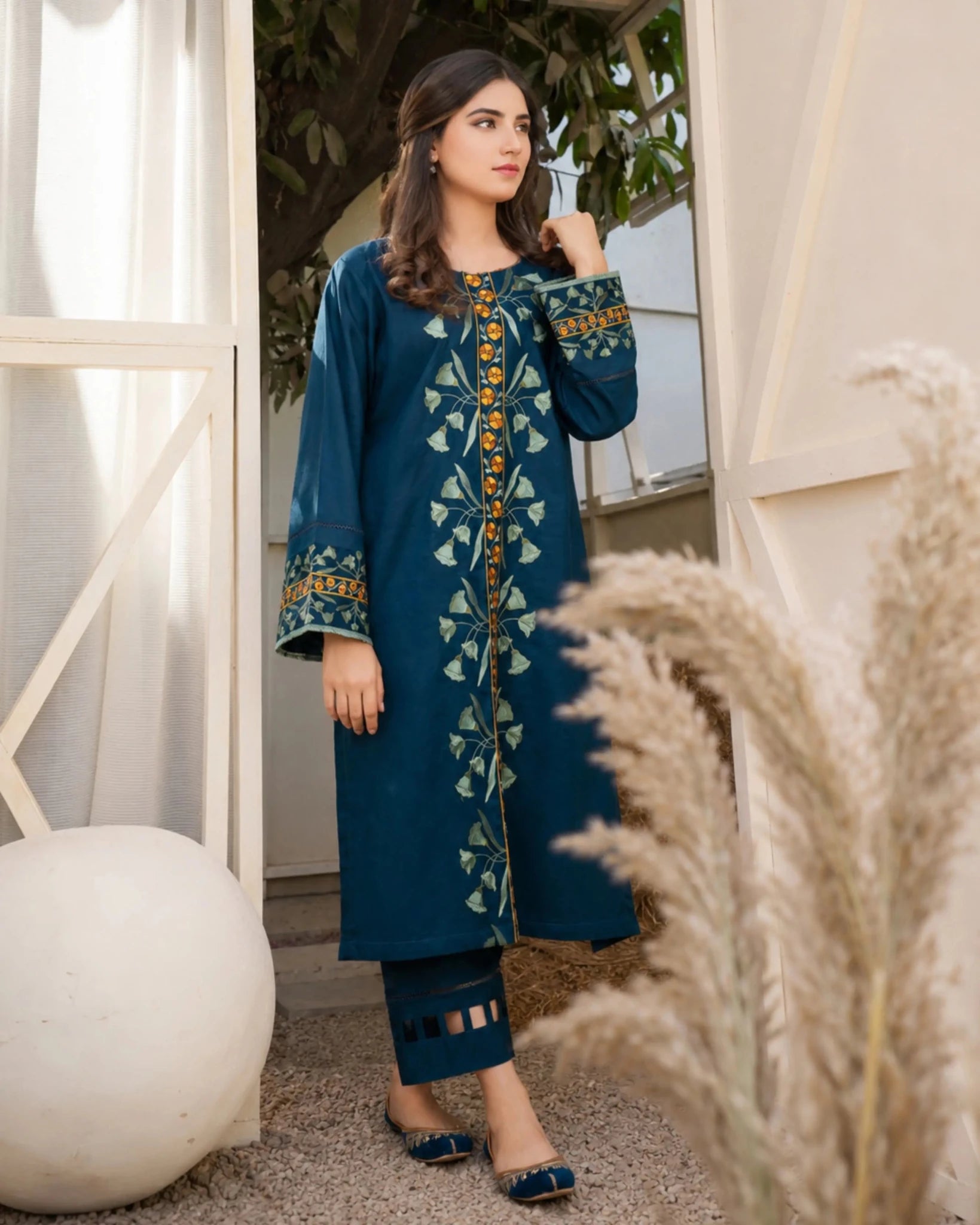 2 PC | Embroidery Lawn Suit - Bellissimo Outfit