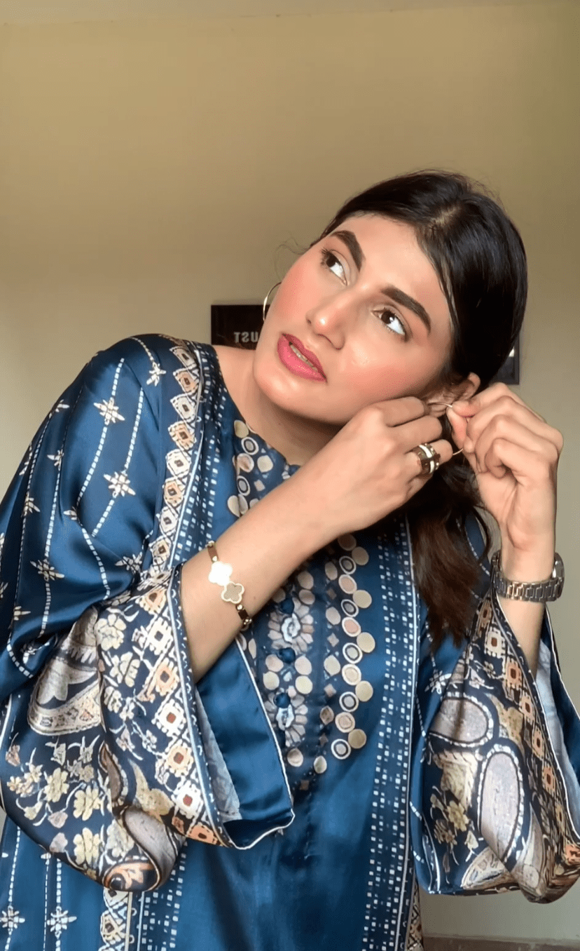 2 PC | Shamooz Silk Printed Suit - Bellissimo Outfit