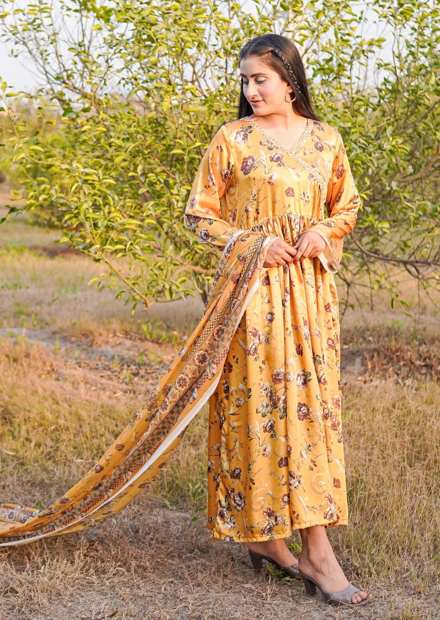 2- Piece Printed Suit (G11227) - Bellissimo Outfit
