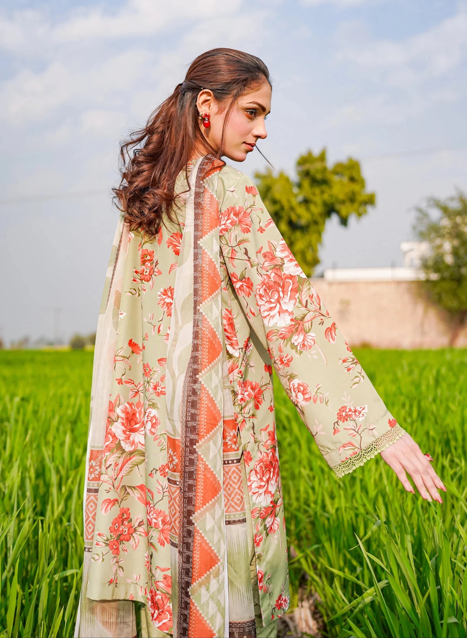3- Piece Printed Suit (G11223) - Bellissimo Outfit