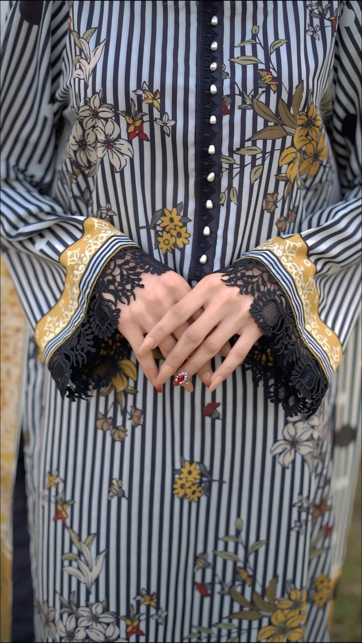 3- Piece Printed Suit (R11226) - Bellissimo Outfit