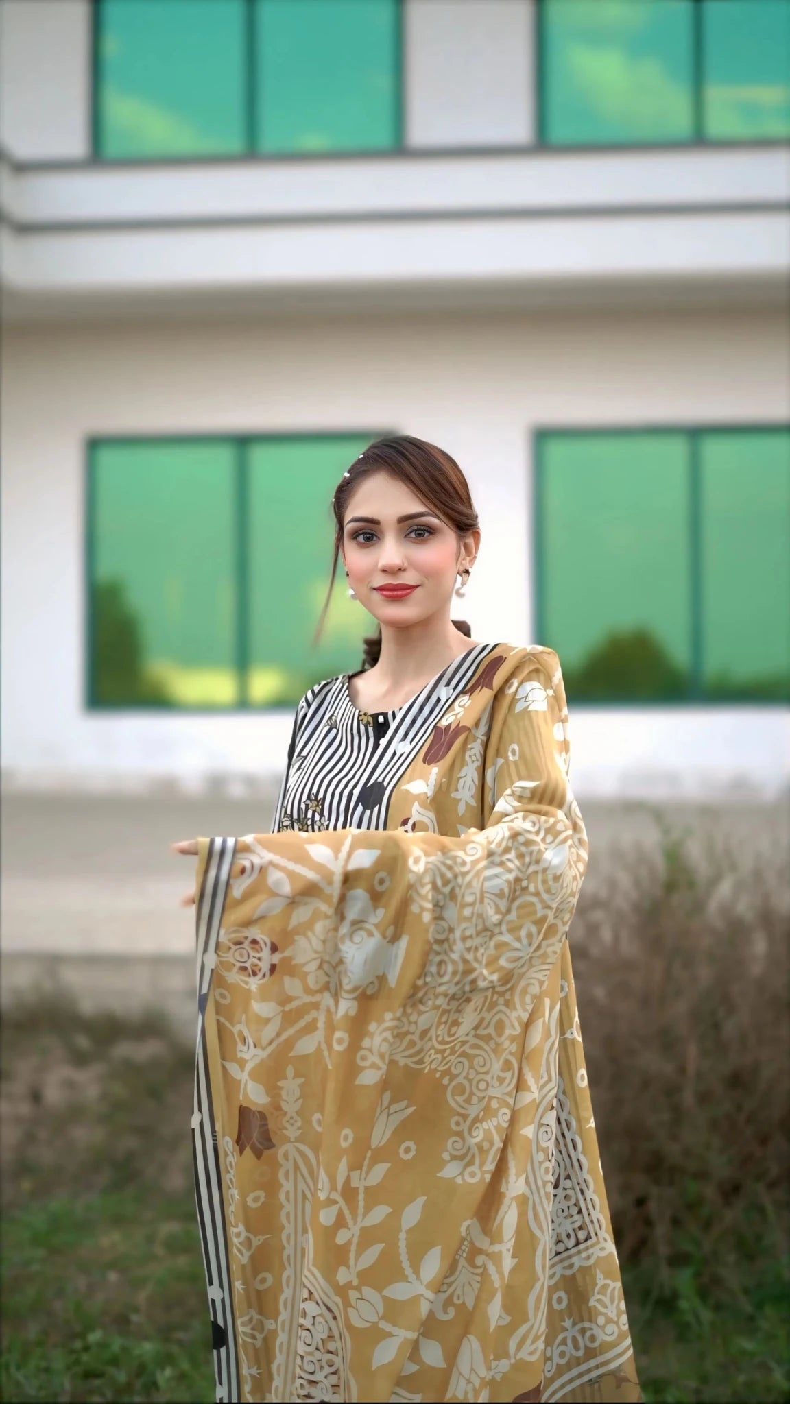3- Piece Printed Suit (R11226) - Bellissimo Outfit