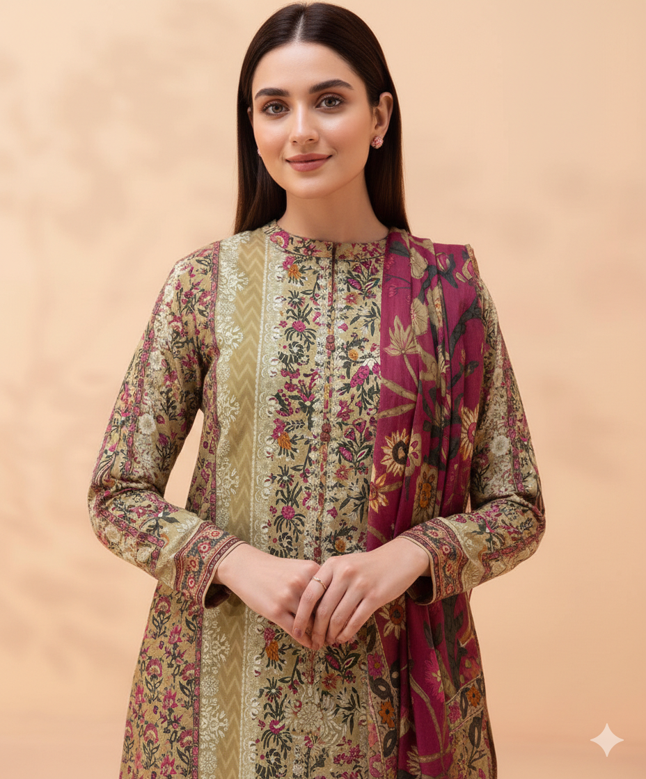 3 PC | Printed Lawn | Unstitched