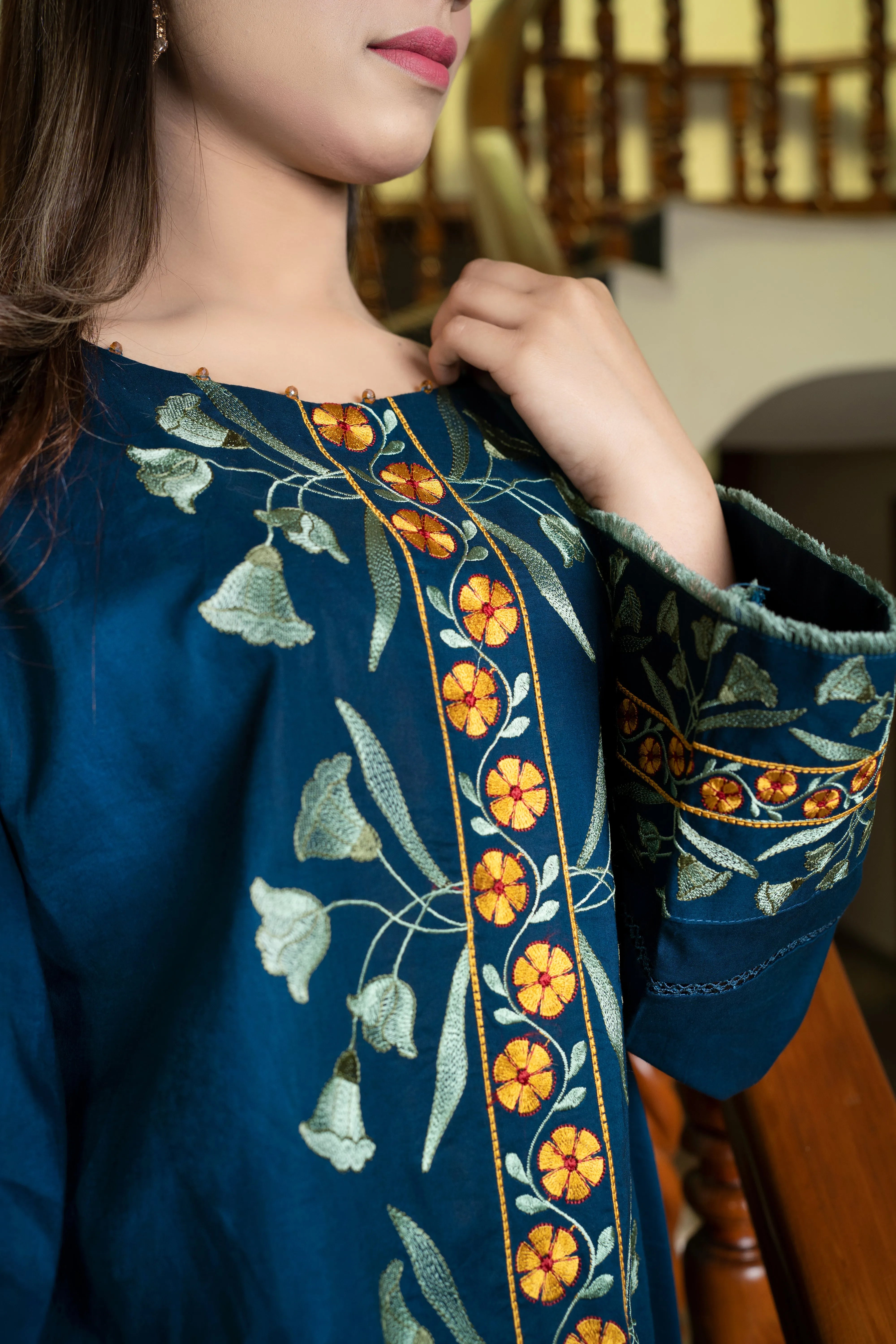 2 - Piece Embroidery Suit (B11203)