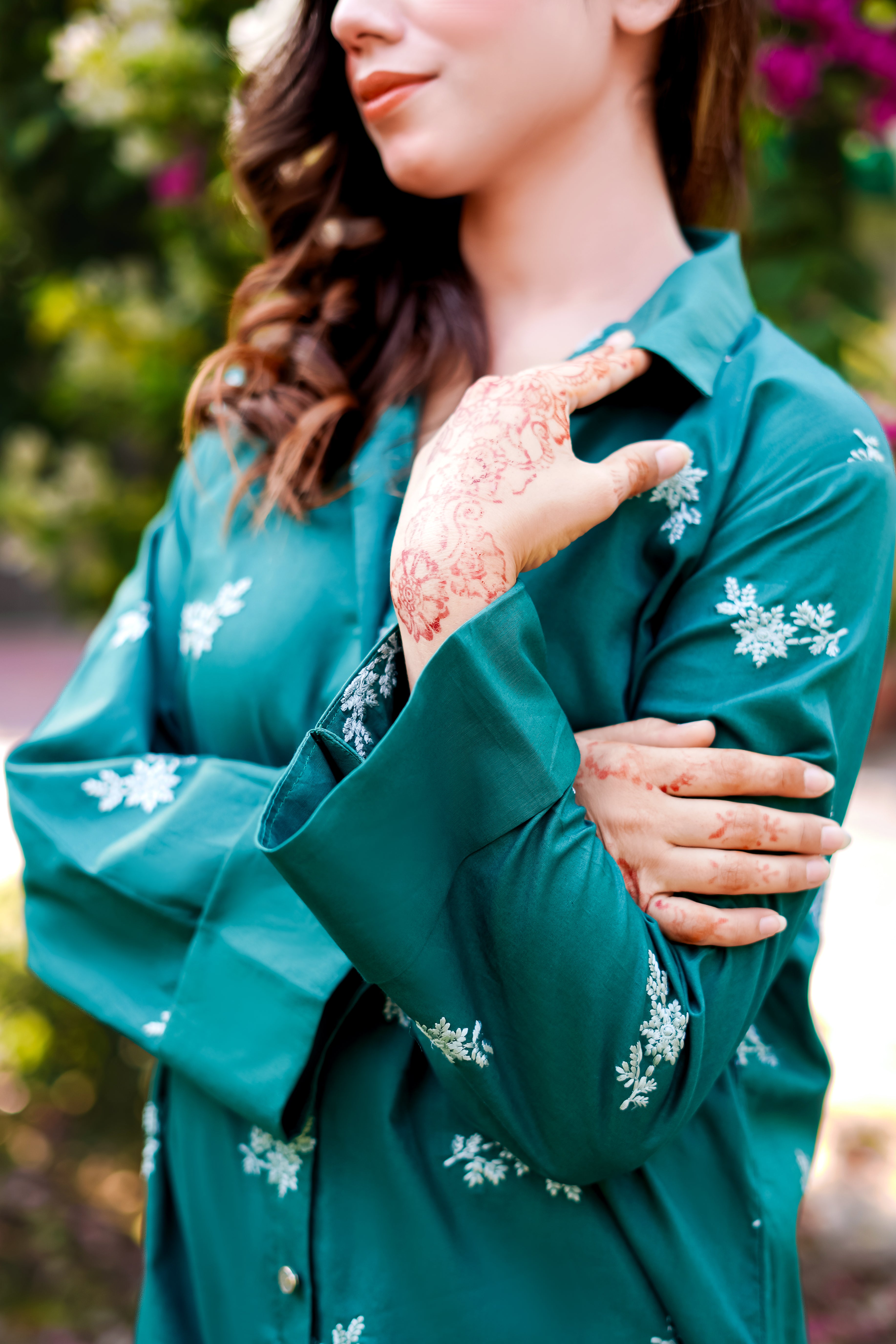 2- Piece Embroidered Suit (G11218)